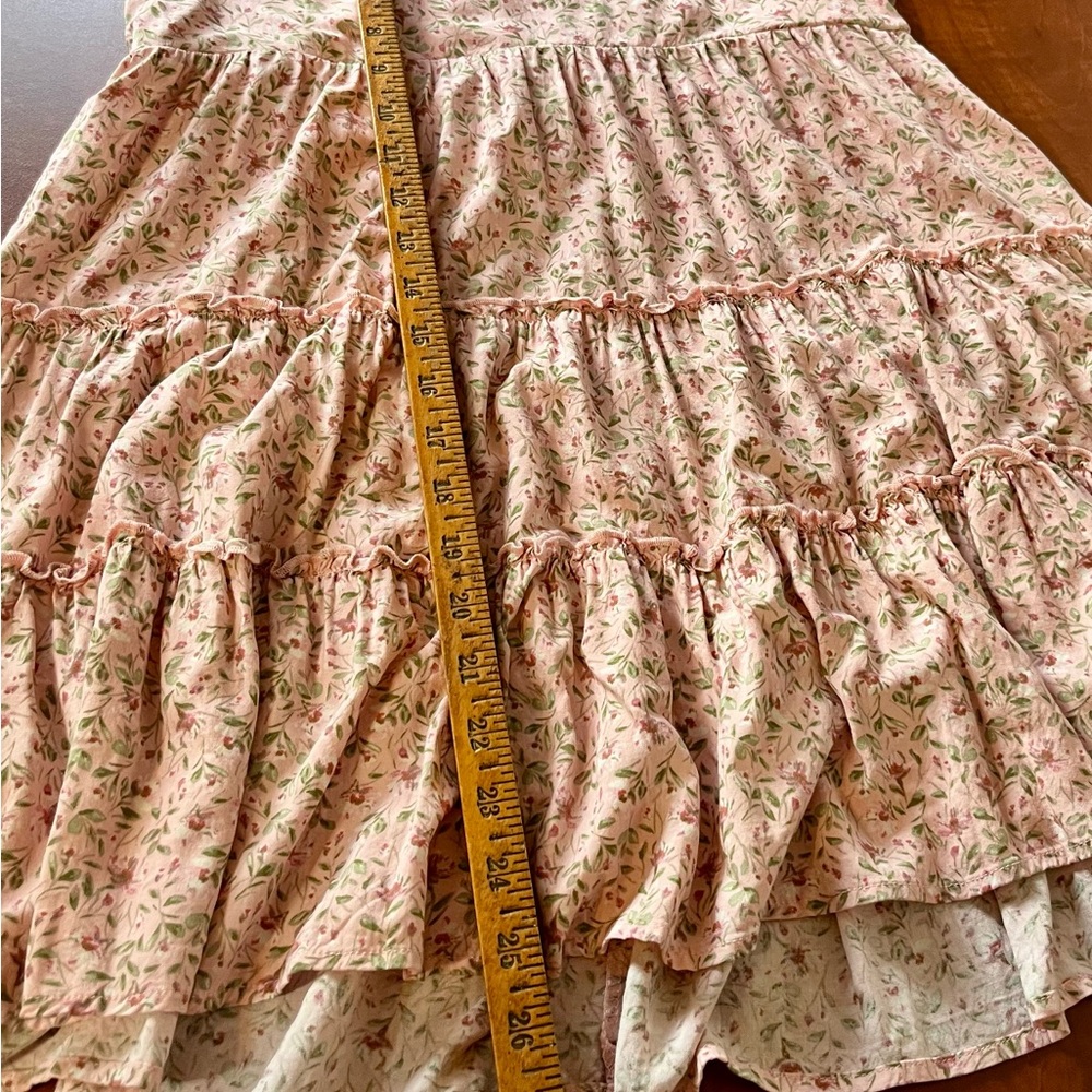 Trixxi Pink Floral Flirty Tiered Mini Dress - Picture 10 of 13